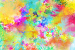 Background of explosion of shiny colored liquid colors