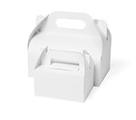 Two Cake Boxes on White Background