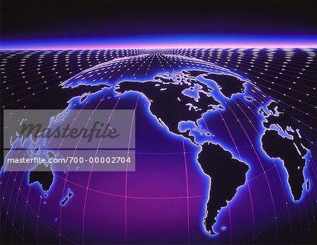 Globe - World Grid and Horizon