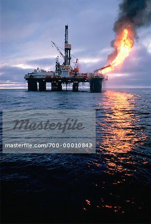 Offshore Oil Rig, Newfoundland and Labrador, Canada