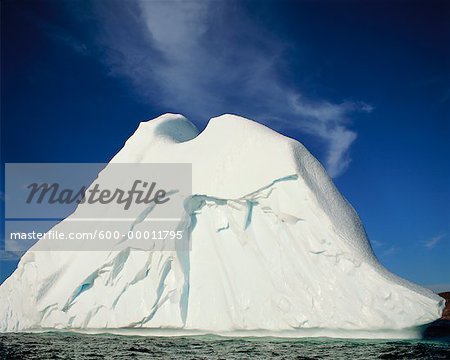 Iceberg Witless Bay, la péninsule d'Avalon à Terre-Neuve et Labrador, Canada