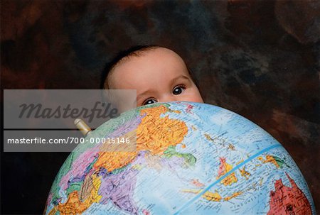 Baby Holding Globe