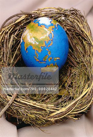 Egg Globe in Nest Asia and Australia