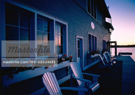 Boathouse at Dusk Muskoka, Ontario, Canada