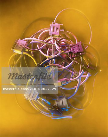 Tangled Computer Cables