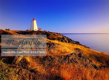 Swallowtail Lighthouse at Sunrise Grand Manan Island, New Brunswick Canada