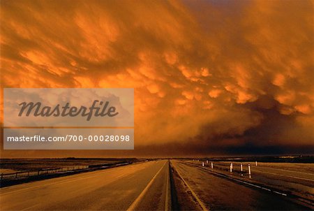 Passing Storm Near Gibbons, Alberta, Canada