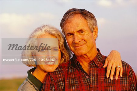 Portrait de Mature Couple dehors