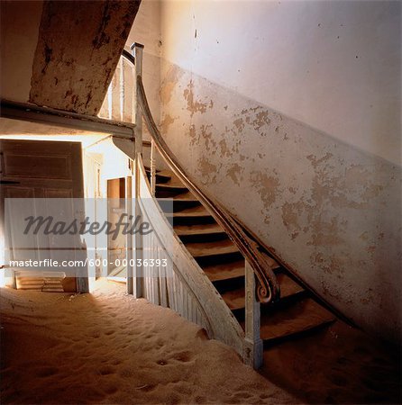 Maison abandonnée, Kolmanskop, Namibie