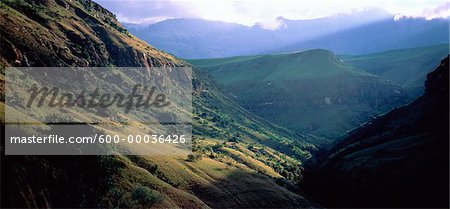 Vallée, Drakensberg, Kwazulu Natal, Afrique du Sud