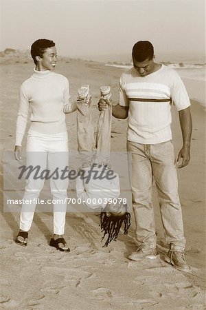 Family on Beach