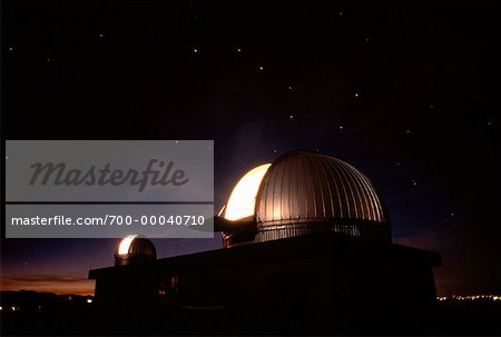 Astrophysikalisches Observatorium in Nacht, Alberta, Kanada