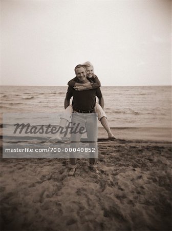 Mature Couple on Beach