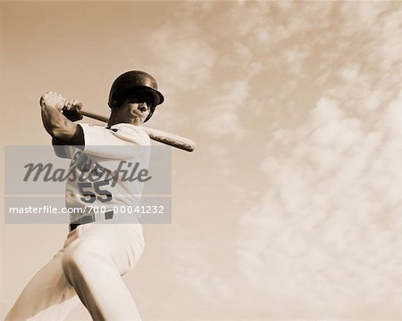 Baseball Player with Bat
