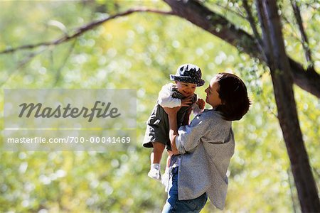 Mother and Child Outdoors