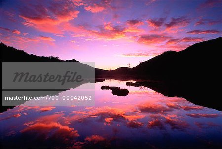 Dawn, Patagonie, Argentine de Tierra del Fuego