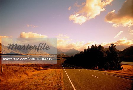 Road South Island, Nouvelle-Zélande