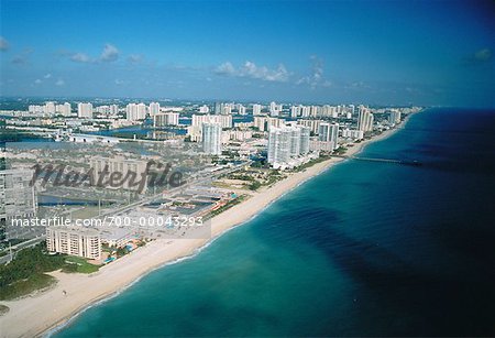 Vue d'ensemble de Sunny Isles Beach Miami, Floride, États-Unis
