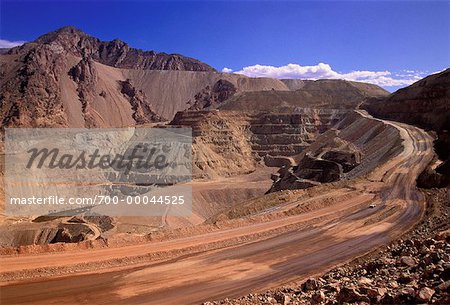 Mine à ciel ouvert de cuivre mines Inmet, Arizona, USA