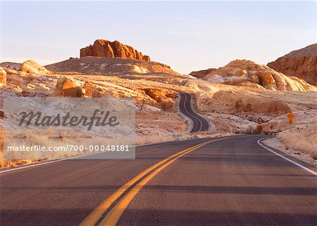 Road and Landscape Valley of Fire Nevada, USA