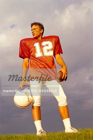 Male Football Player Outdoors