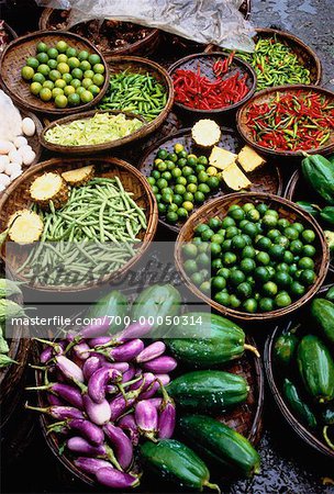 Légumes à Danang marché Hoi An, Viêt Nam