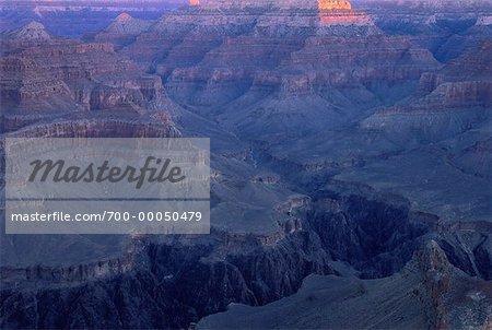 Overview of Grand Canyon Arizona, USA