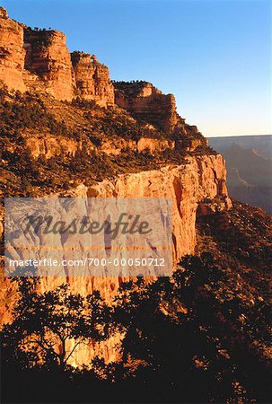 Cliffside at Sunset Grand Canyon, Arizona, USA
