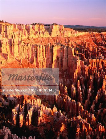 Sunrise over The Hoodoos Bryce Canyon National Park Badlands, Utah, USA