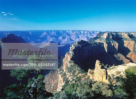 Übersicht über Grand Canyon National Park, Cape Royal, North Rim Arizona, Vereinigte Staaten