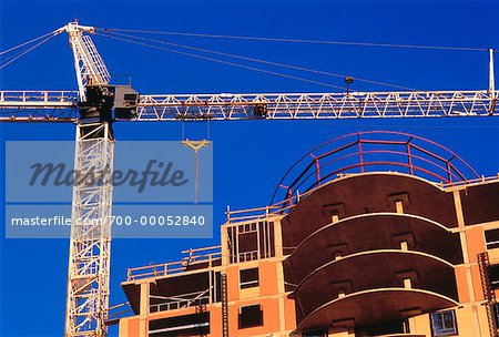 Building Construction and Crane Calgary, Alberta, Canada