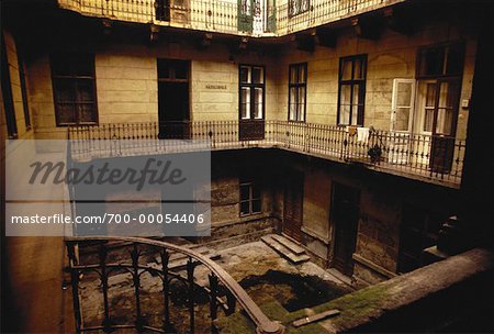 Appartements et balcons, Budapest, Hongrie