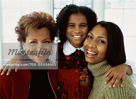 Portrait of Grandmother, Mother And Daughter