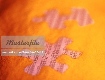 Jigsaw Puzzle Pieces with Stock Listings