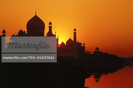 The Taj Mahal at Sunset Agra, India