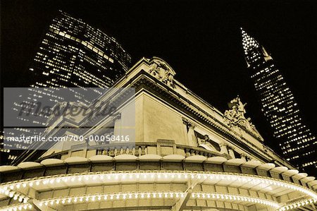 Grand Central Station à la nuit de New York, New York, USA