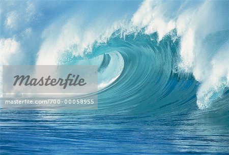 Waves, North Shore Oahu, Hawaii, USA