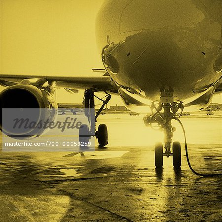 Close-Up of Airplane on Tarmac