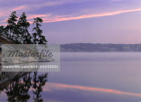 Caddy Lake at Sunrise, Whiteshell Provincial Park, Manitoba, Canada