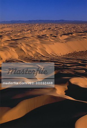 Vue d'ensemble des Dunes de sable impériale El Centro, Californie, USA