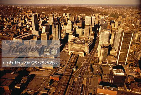 Überblick über die Stadt Montreal, Quebec, Kanada