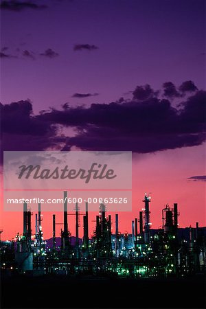 Refinery at Sunset