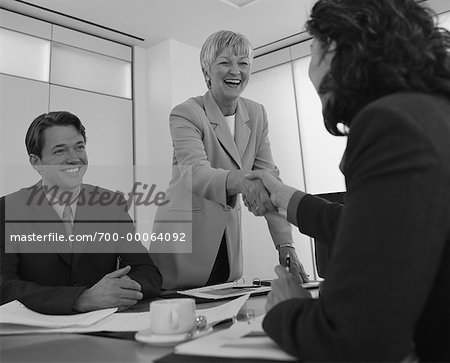 Business People in Meeting Shaking Hands