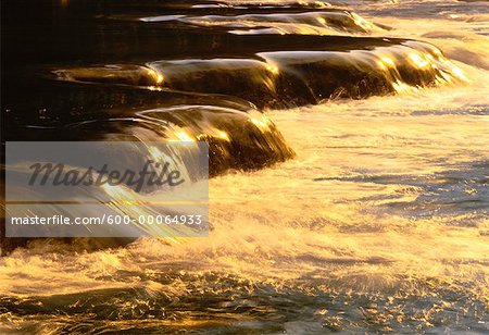 Water Rushing over Rocks, Agua Azul National Park, Chiapas, Mexico