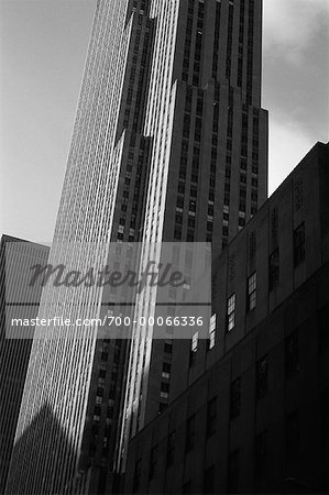 Rockefeller Center et le ciel de New York, New York, USA