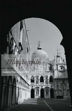 Archway and Palazzo Ducale Venice, Italy