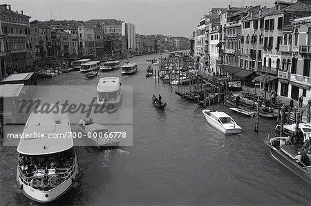 Vue d'ensemble du Grand Canal Venise, Italie
