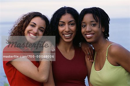 Portrait of Three Women Outdoors
