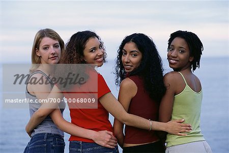 Group Portrait of Women Outdoors