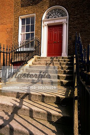 Doorway and Steps Dublin, Ireland